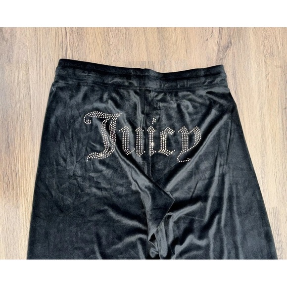 Size XL NWT Juicy Couture Sleepwear PJ Set Top & Pants Color Black - Picture 7 of 11